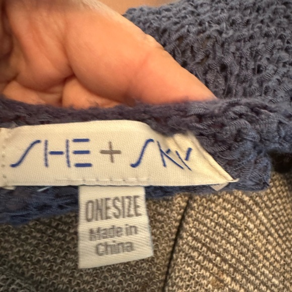 “BUNDLE”  Sky Blue Knit Top and Linen Pant set. - Picture 10 of 11